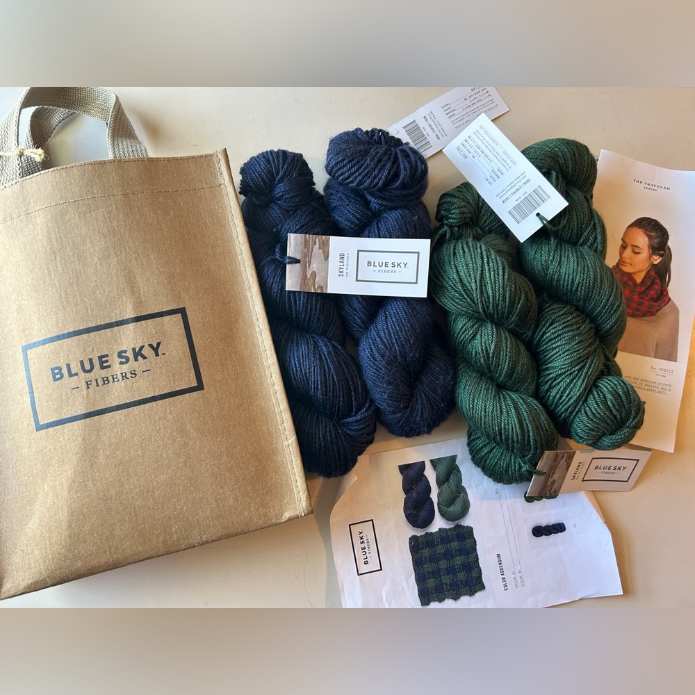 YARN DESTASH / Blue Sky Fibers Cowl Kit